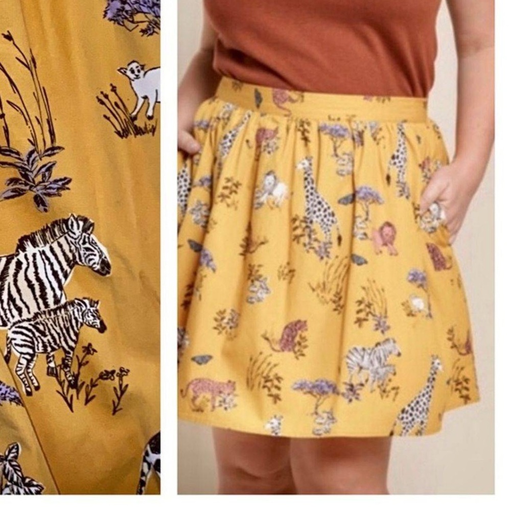 RE-POSH: ModCloth safari skirt w/ pockets NWOT